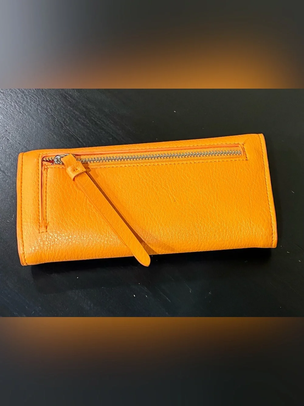 Desigual Wallet Half Logo Mariona Flap Wallet /ID Case Faux Leather Orange